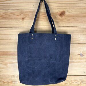 Tribe Alive blue suede tote